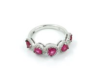 Anillo Valentina Callegher Mujer in Oro blanco Rubino 9884-SRB - 9884-SRB